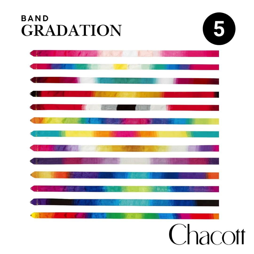 Chacott Band Gradation, 5 Meter mehrfarbig