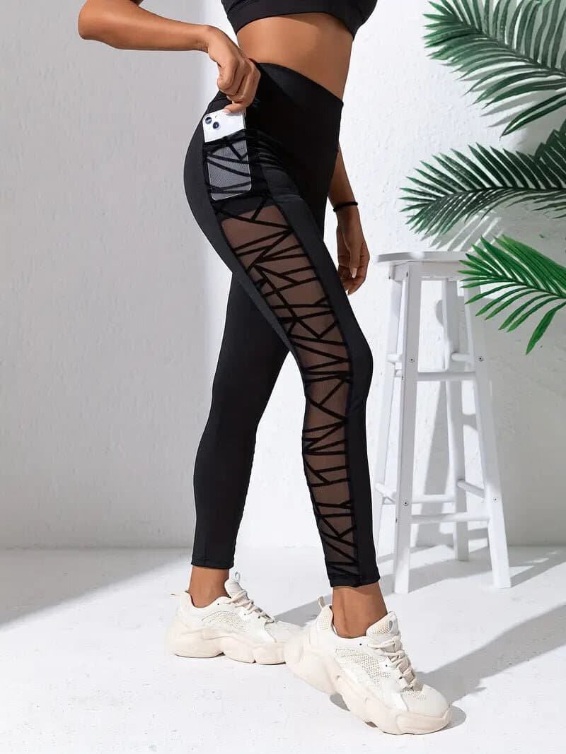 Leggings schwarz Größe S