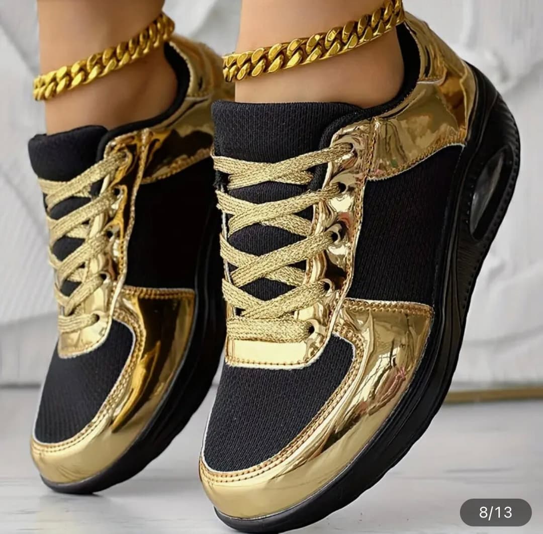 Sportschuhe Sneackers Gold