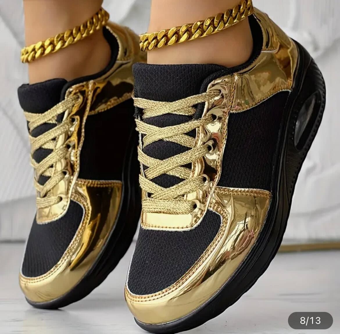 Sportschuhe Sneackers Gold