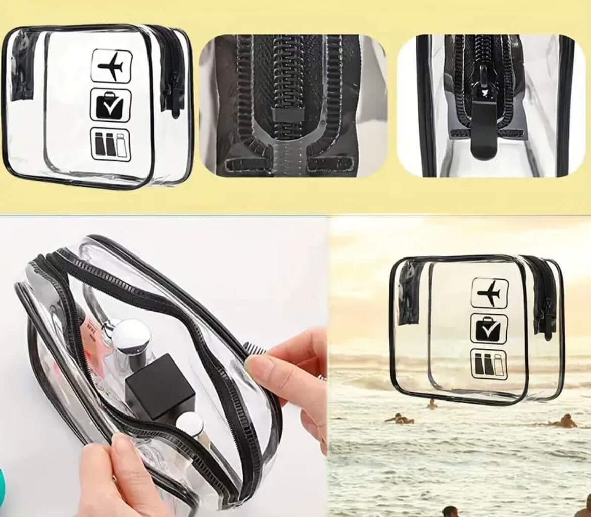 Reisekosmetiktasche für den Flieger