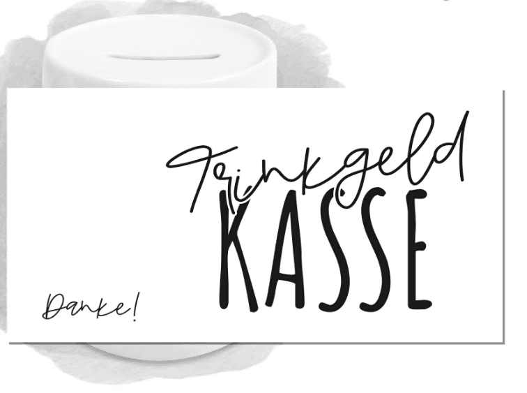 Trinkgeld für unser Team (freiwillig)