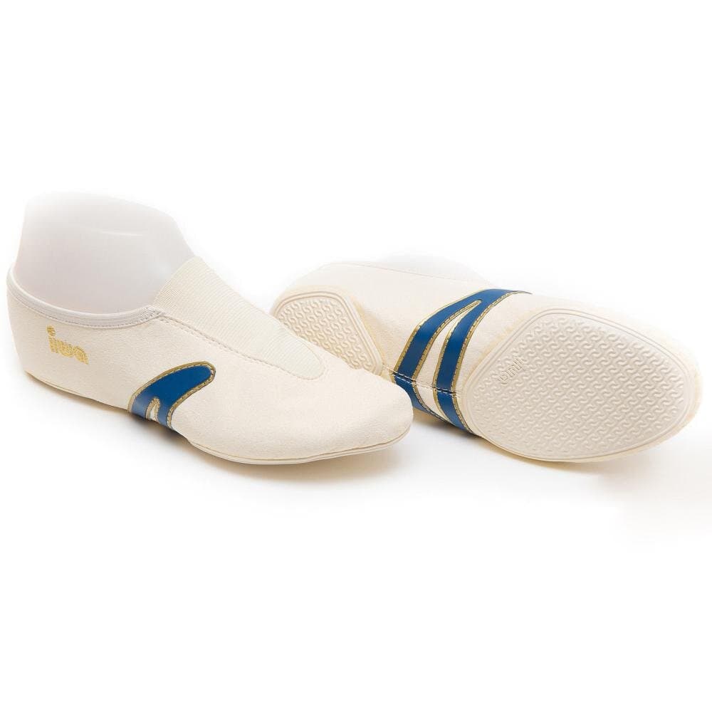 IWA Mod. 403 Kunstturnschuh creme-blau