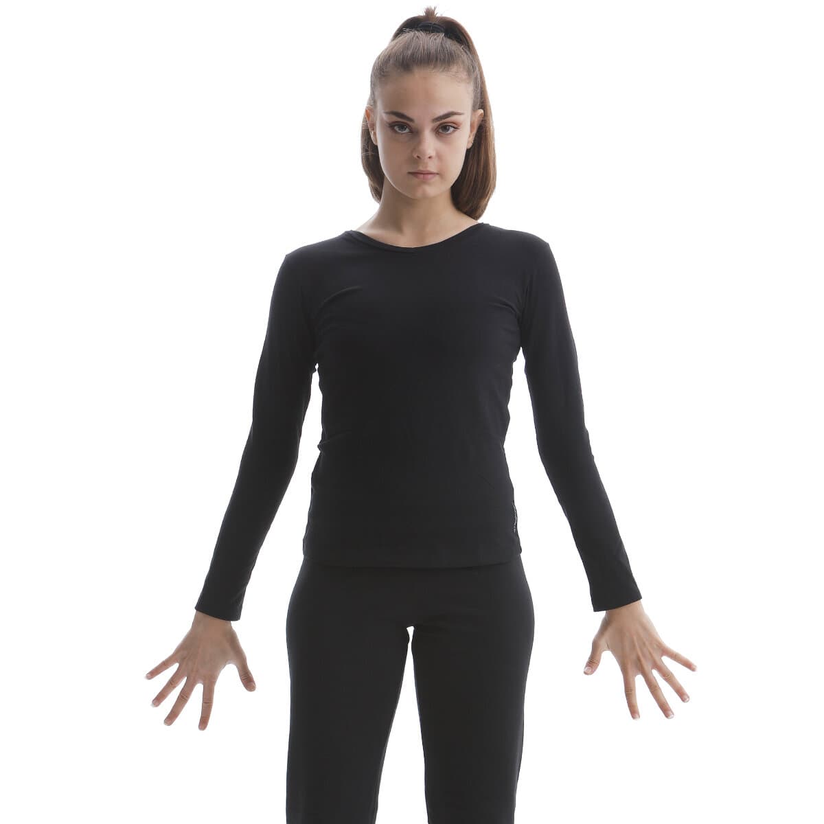 Pastorelli Langarmshirt, Baumwolle, drop neck