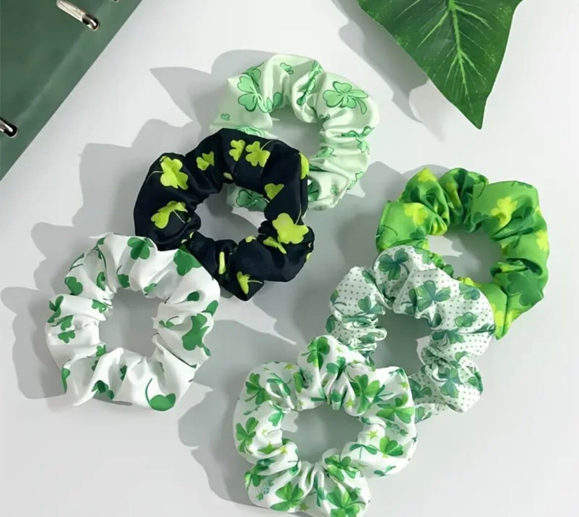 Haarschmuck Haargummis mit Kleeblatt