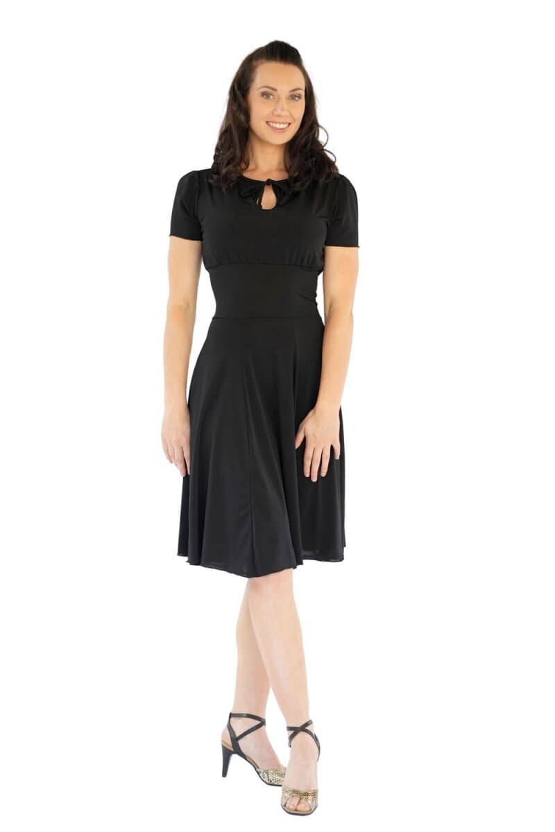 Rumpf Damen Kleid mit Kurzarm Augusta