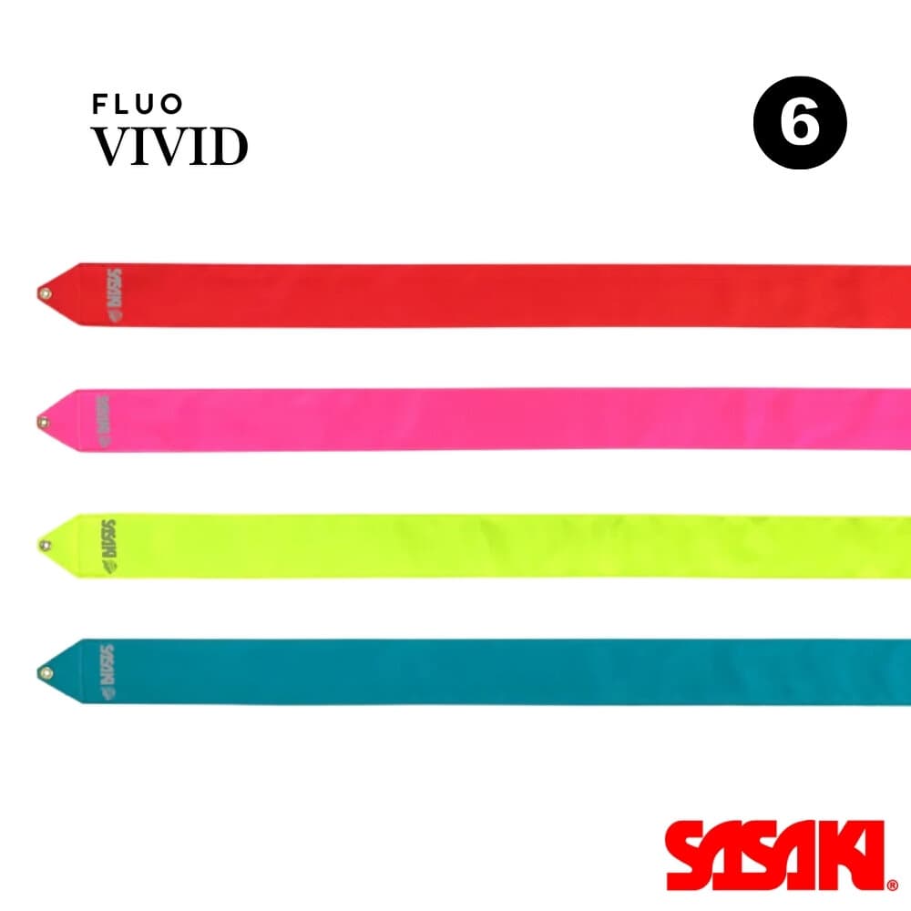Sasaki Band Vivid, einfarbig Fluo- 6m