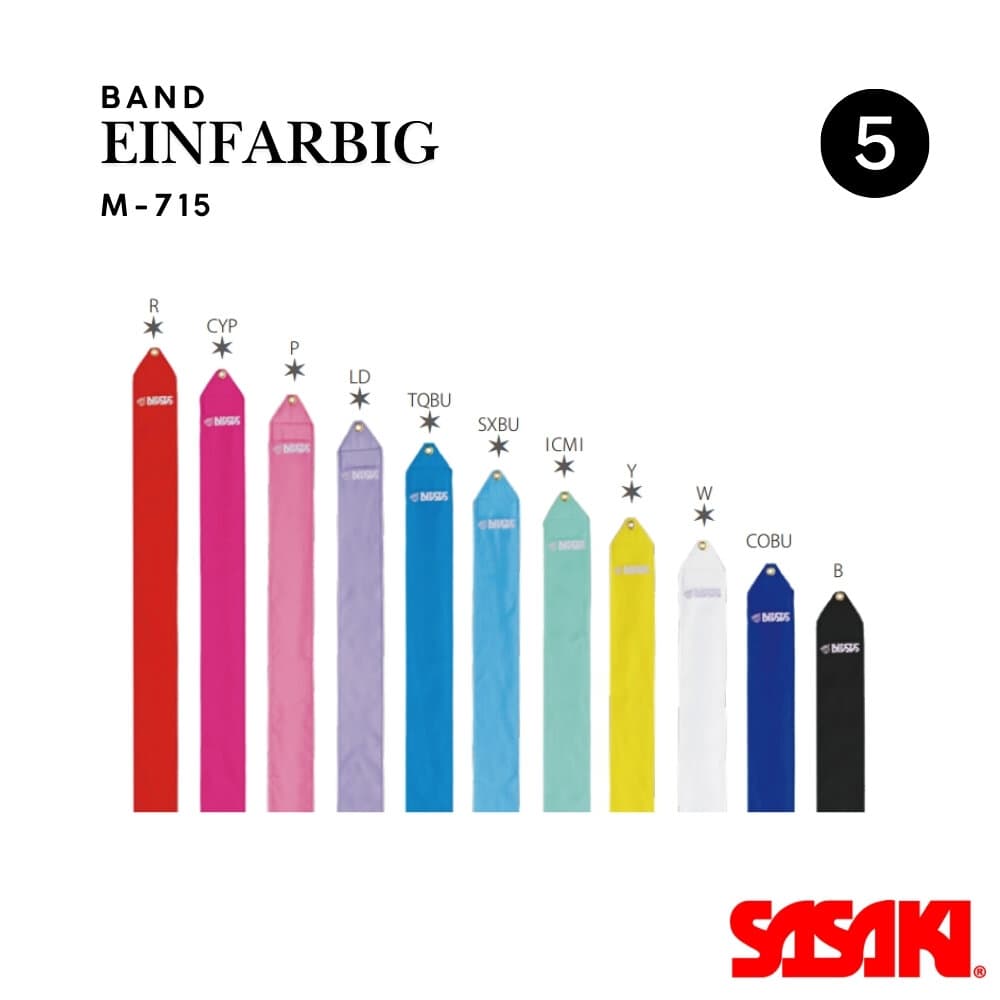 Sasaki Band , einfarbig - 5m