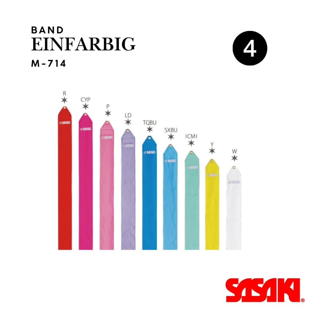 Sasaki Band , einfarbig - 4m