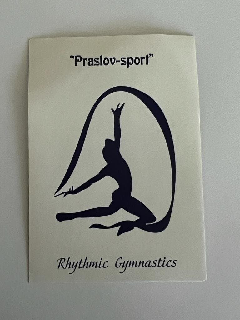 Aufkleber mit Gymnastin