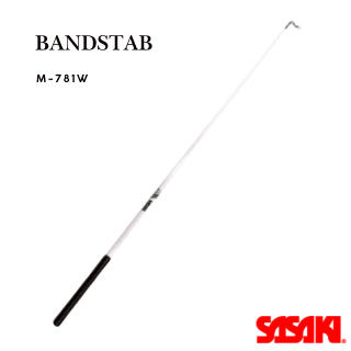 Sasaki Bandstab , Weiß - 60 cm
