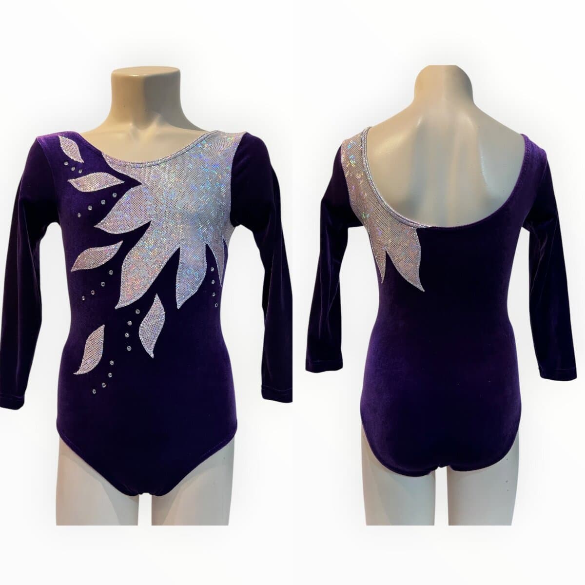 LEVMAR Turnanzug SAMT PURPLE FLOWER