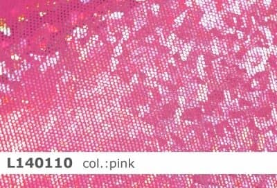 Stoff Lycra mit Hologramm pink