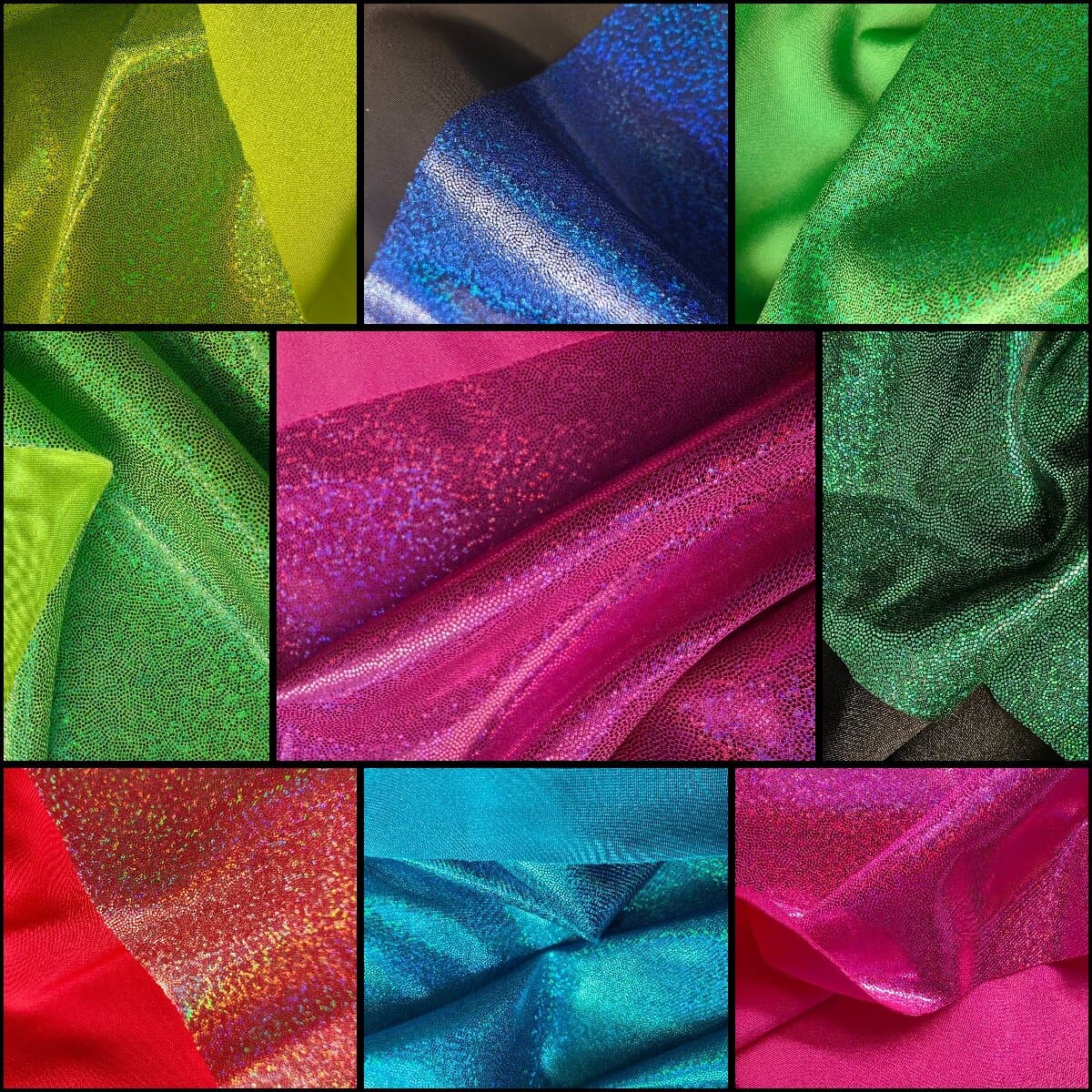 Stoff Lycra Shine Hologramm