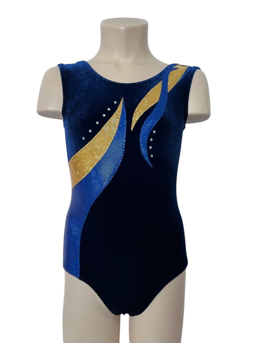 LEVMAR Turnanzug SAMT BLUE-GOLD LINE