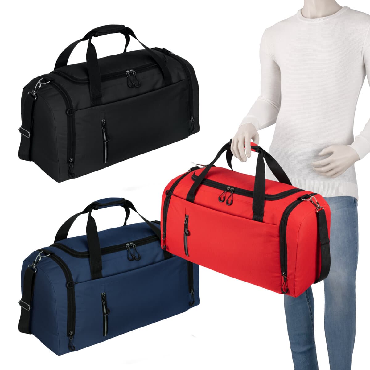 45 L Reisetasche Saunatasche Sporttasche Fitnesstasche Damen Herren Kinder (8807)