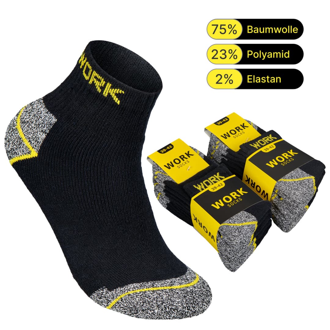 Herren Arbeitssocken (5,10 oder 20 Paar) WORK Socken Baumwolle