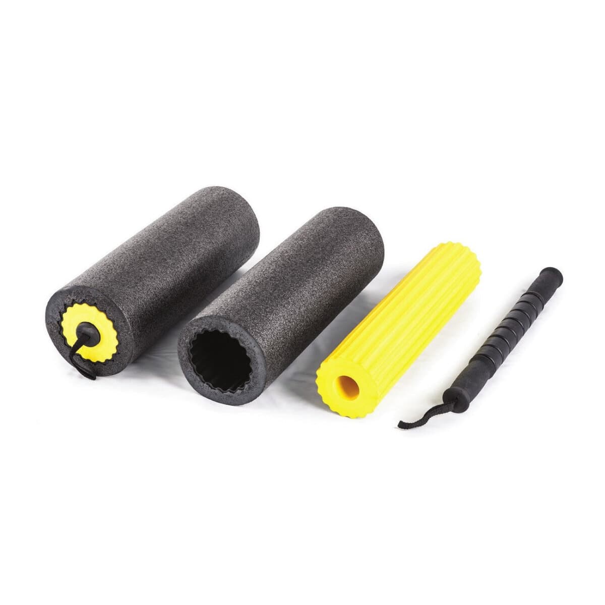 Amaya Black Roll Transformer – 3-in-1 Foam Roller & Massage Set