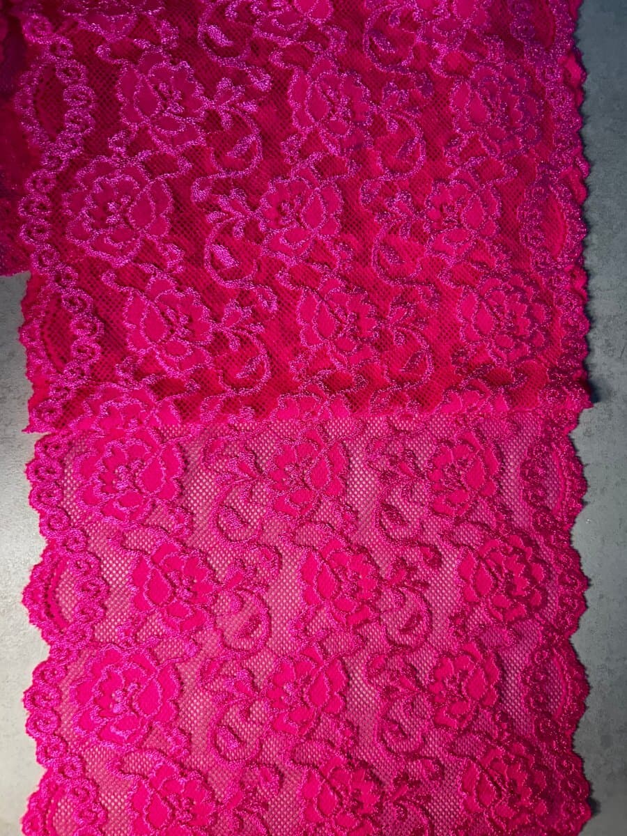 Spitze pink Stoff