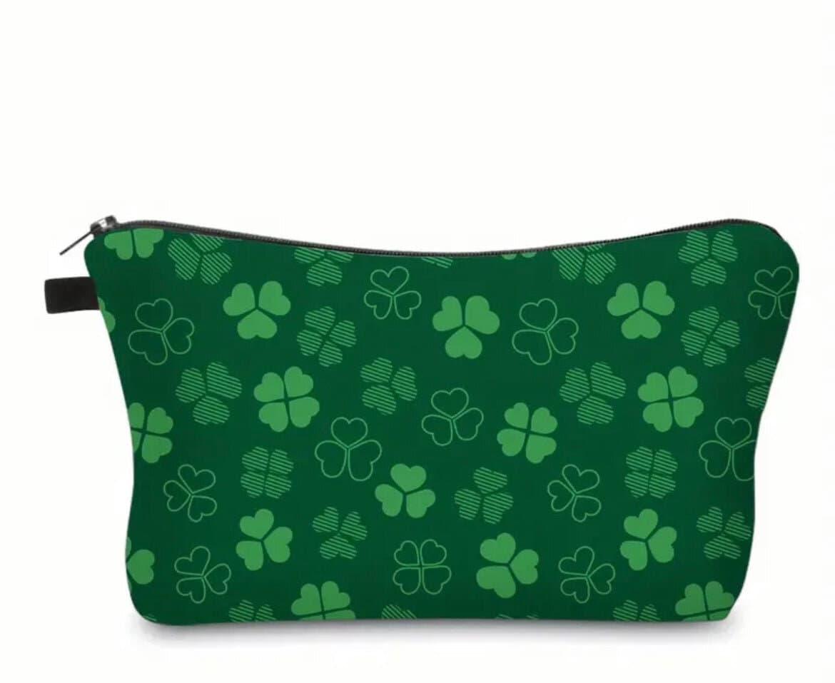 Reisetasche Kosmetiktasche mit Kleeblattmuster