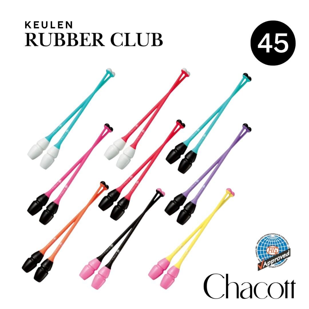 Chacott Keulen Multicolor Rubber Clubs, 45 cm