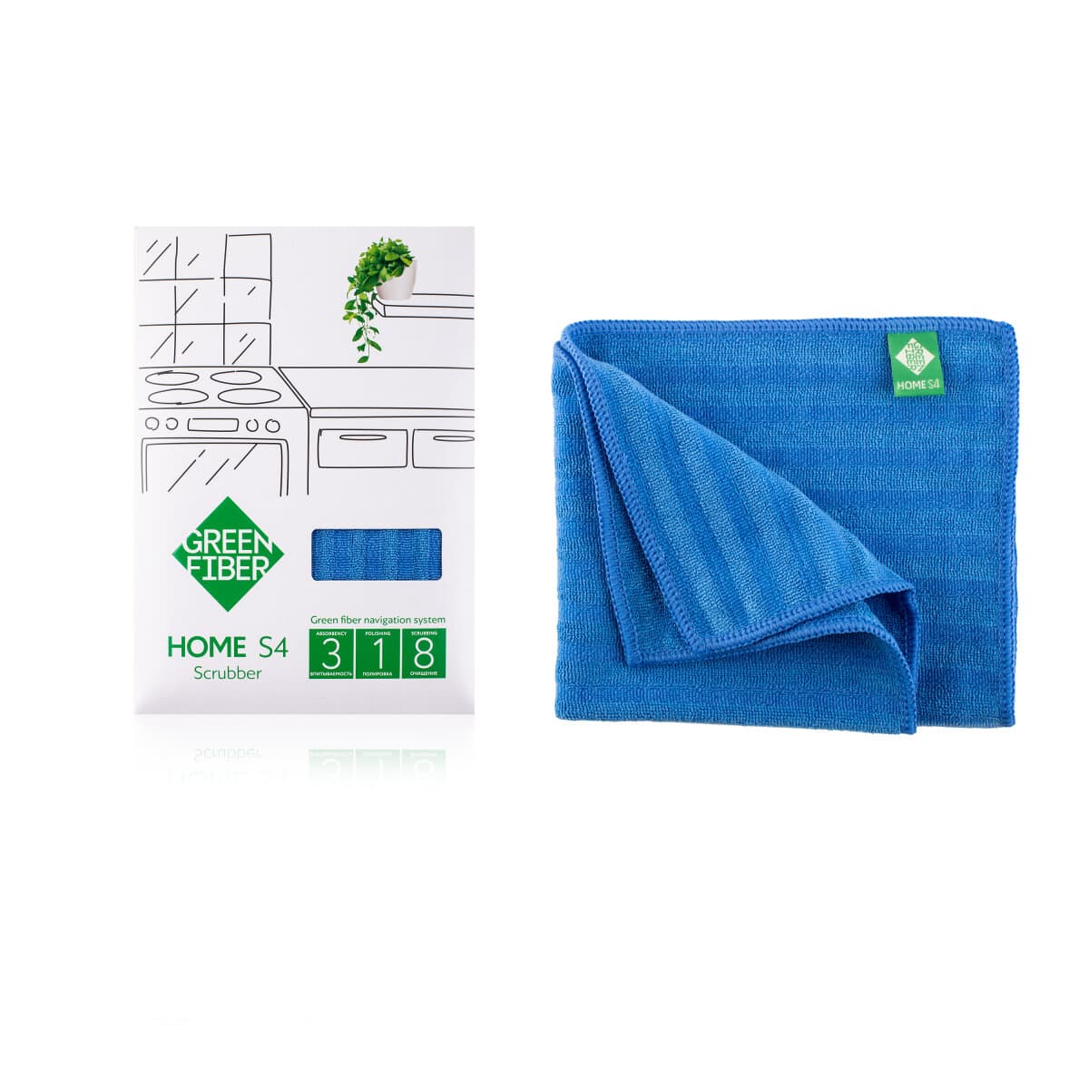 GreenWay Twist Schrubber Green Fiber HOME S4