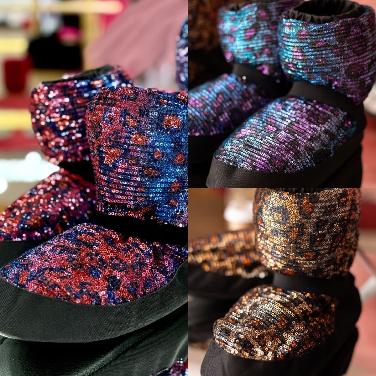 Grand Prix Aufwärm-Stiefeletten Glam Leo