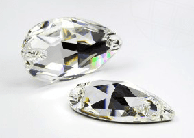 Swarovski Aufnähstein Elements tropfenförmig
