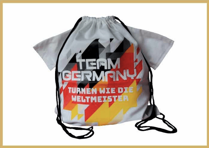 IWA Turnbeutel in T-Shirt Optik Team Germany