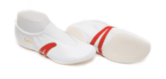 IWA Kunstturnschuh Mod. 501 Spezialleder weiss-rot