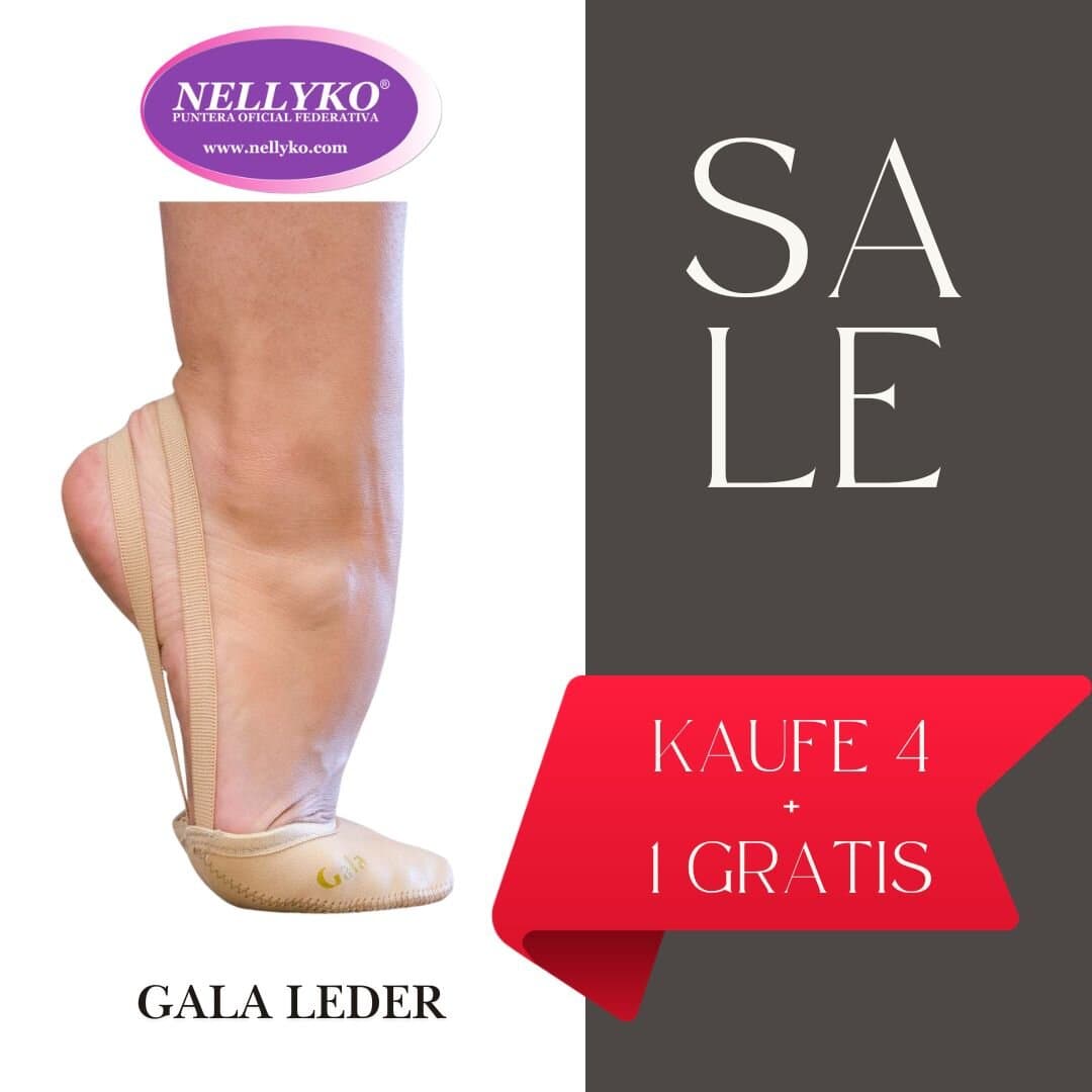 Vorteilspack 4+1 Gratis Nellyko Schläppchen Gala leder