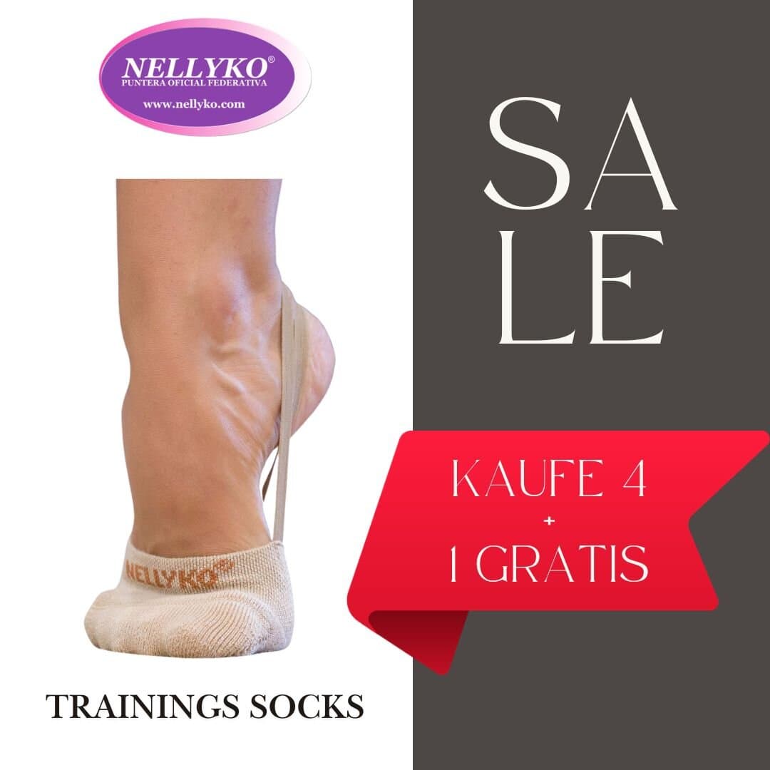 Vorteilspack 4+1 Gratis Nellyko Trainingssocken Calcetin