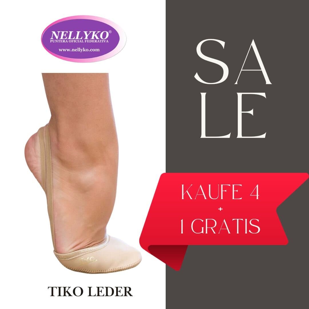 Vorteilspack 4+1 Gratis Nellyko Schläppchen Tiko leder