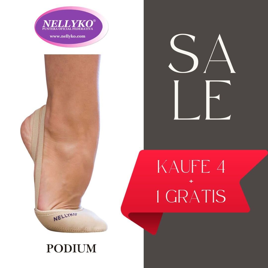 Vorteilspack 4+1 Gratis Nellyko Schläppchen Podium
