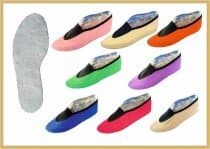 IWA Gymnastikschuh Chromledersohle Mod. 102C mit Ristgummi