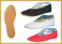 IWA Gymnastikschuh Mod. 126 aus Velour Gummisohle
