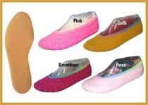 IWA Kidschuh Baumwolle Mod. 142 Glitzer Gummisohle