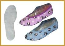 IWA Kidschuh Baumwolle Mod. 15 Pinguin Chromledersohle