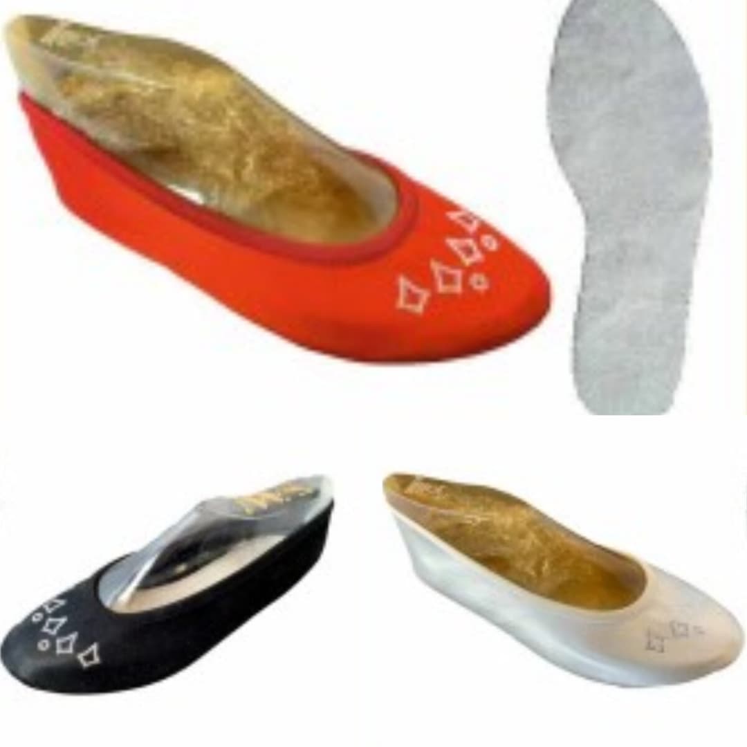 IWA Bauchtanzschuh aus Satin Mod. 99 Chromlederlaufsohle