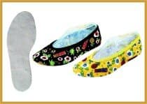IWA Kidschuh Baumwolle bunt Mod. 18 Hawaii Chromledersohle