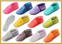 IWA Krabbelschuhe farbig Mod. 71 Ledersohle