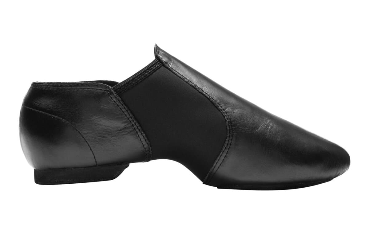 Rumpf Jazzschuhe aus Leder mit Strecheinsatz