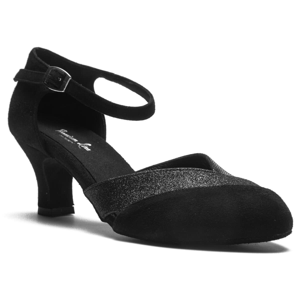 Rumpf Damen-Tanzschuhe mit Python- und Glitzer Optik