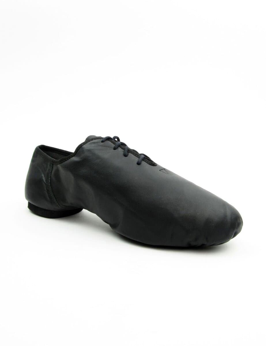 So Danca Jazzschuhe aus Leder mit geteilte Chromledersohle und Gummiabsatz