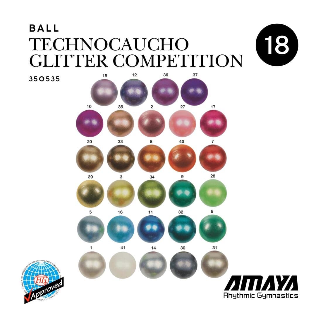 Amaya Ball Tecnocaucho Glitter Competition, 18 cm