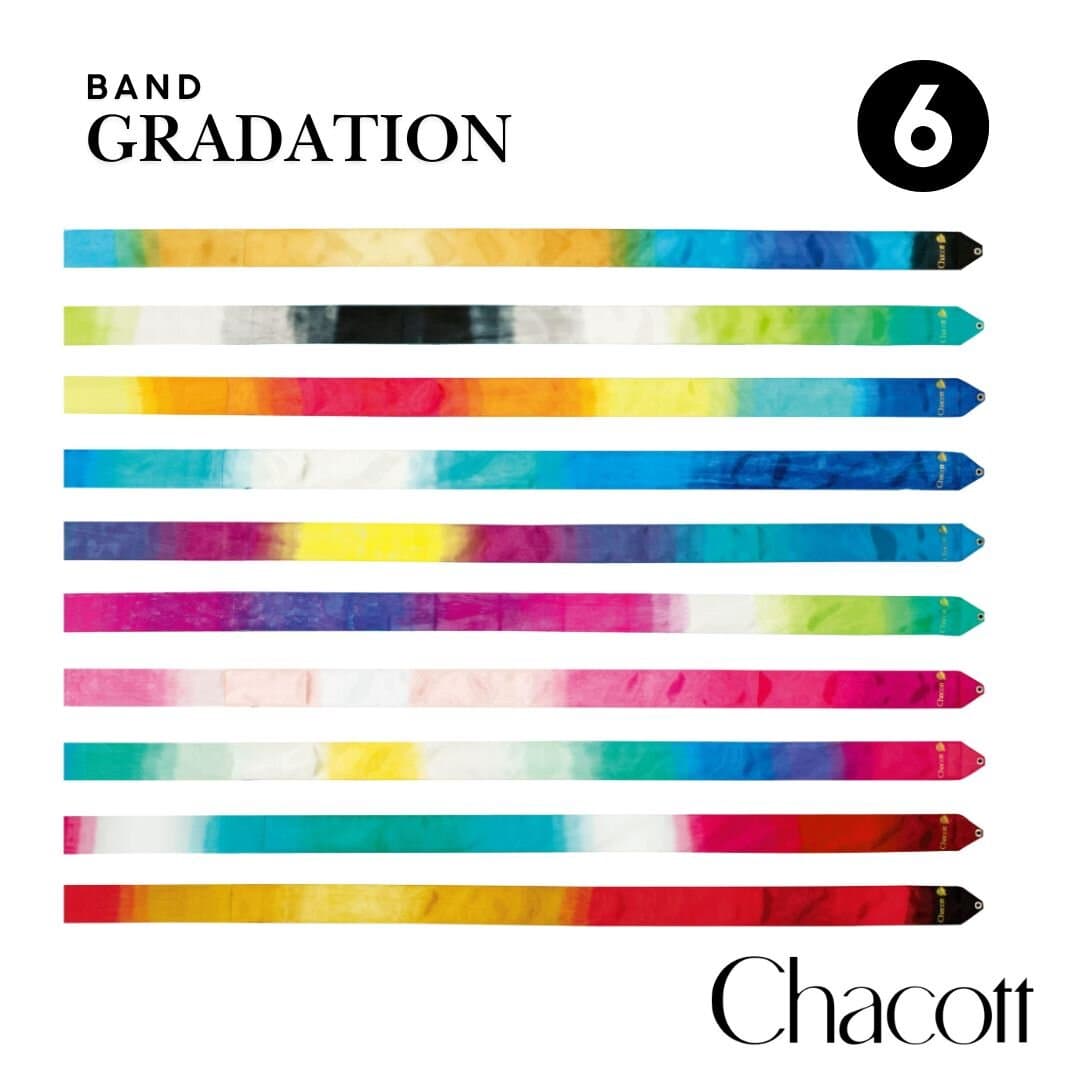 Chacott Band Gradation, 6 Meter mehrfarbig