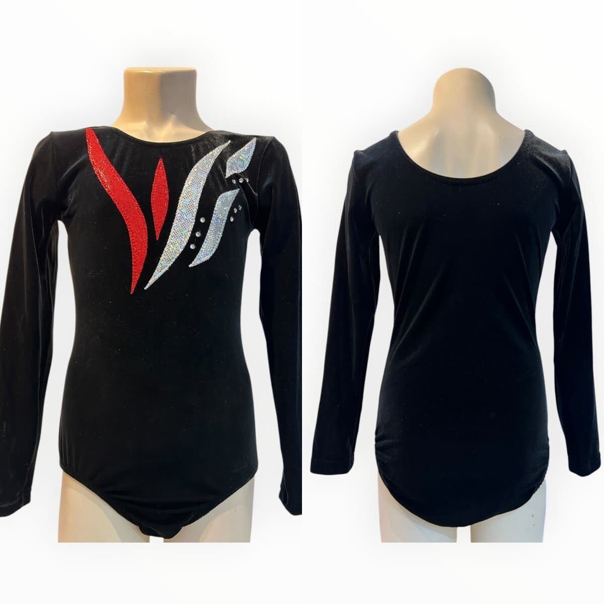 LEVMAR Turnanzug SAMT BLACKY RED Gr. 146
