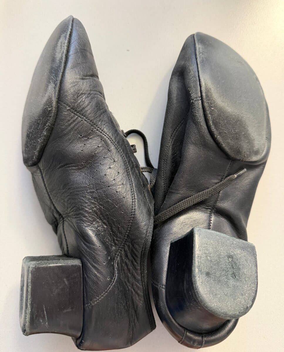 Herren-Lateintanzschuhe Leder Schwarz – Cuban Heel / Latin Heel Tanzschuhe für Salsa & Turnier Gr. 39