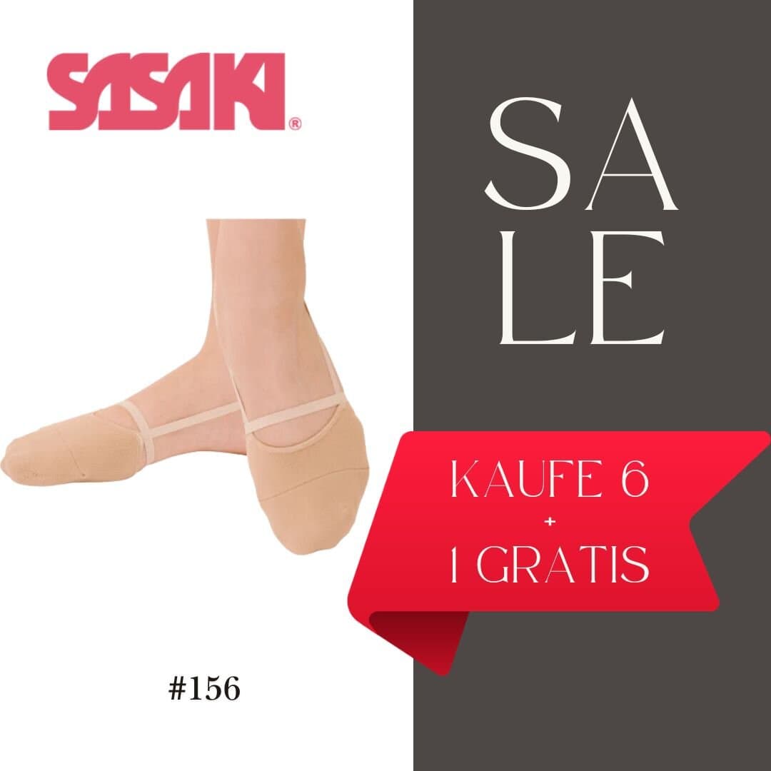 Vorteilspack 6+1 Gratis Sasaki Schläppchen #156 Crescent Demi