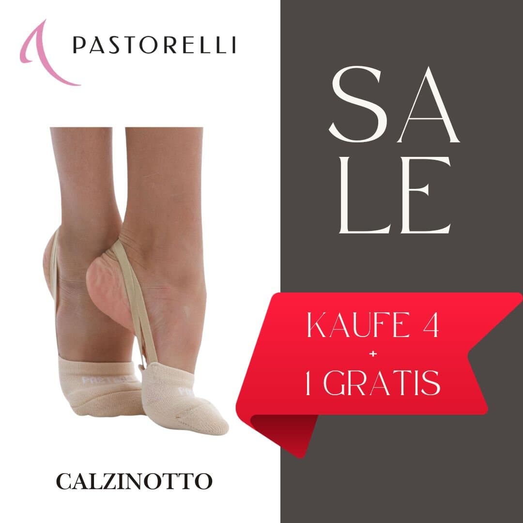 Vorteilspack 4+1 Pastorelli Schläppchen Trainingssocks Calzinotto